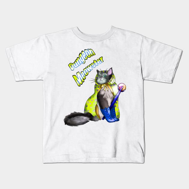 Pretty kitty dungeon meowster Kids T-Shirt by cuisinecat